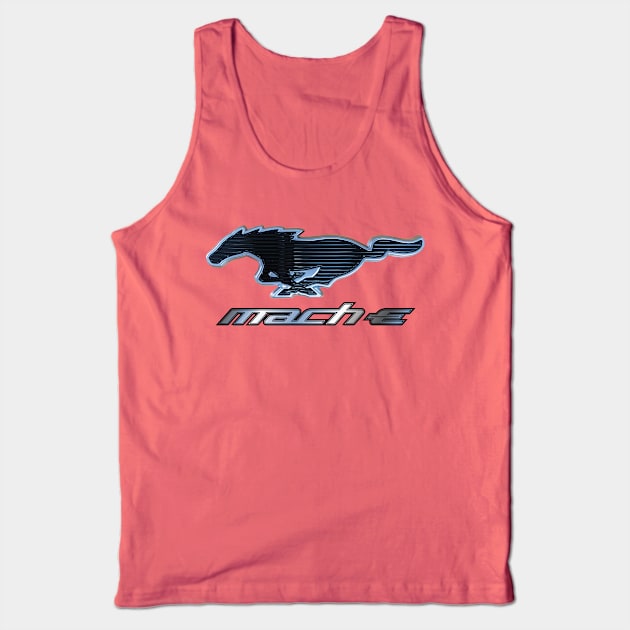 Mustang Mach-E Pony Badge Tank Top by zealology